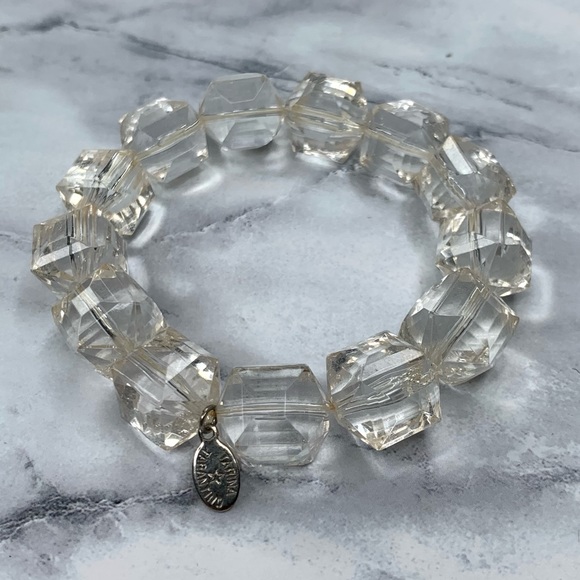 TT Translucent Classic Lucite Stretch Bracelet - Picture 2 of 3